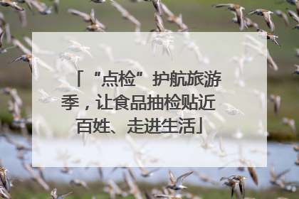 “点检”护航旅游季，让食品抽检贴近百姓、走进生活