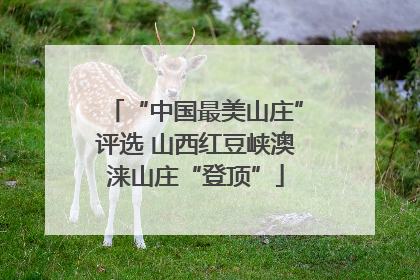 “中国最美山庄”评选 山西红豆峡澳涞山庄“登顶”
