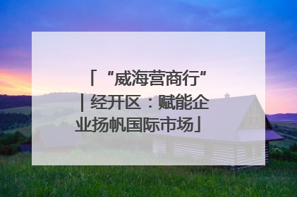 “威海营商行”｜经开区：赋能企业扬帆国际市场