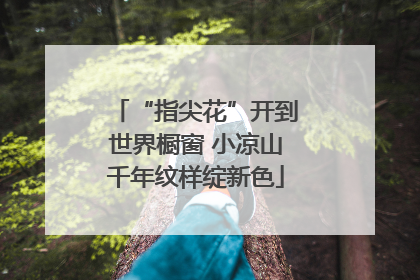 “指尖花”开到世界橱窗 小凉山千年纹样绽新色