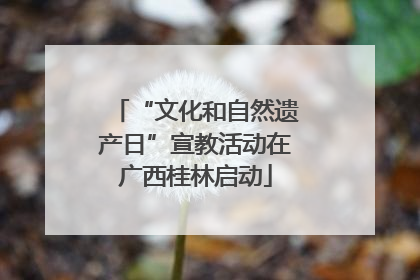 “文化和自然遗产日”宣教活动在广西桂林启动