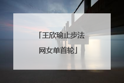 王欣瑜止步法网女单首轮