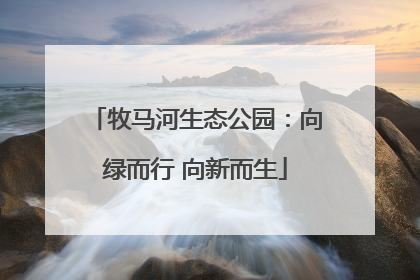 牧马河生态公园：向绿而行 向新而生