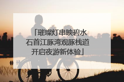 璀璨灯串映碧水 石首江豚湾观豚栈道开启夜游新体验