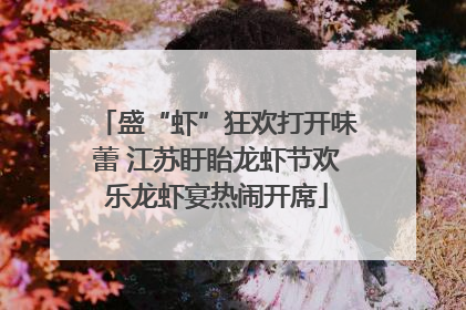 盛“虾”狂欢打开味蕾 江苏盱眙龙虾节欢乐龙虾宴热闹开席