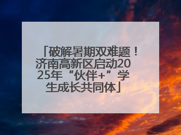 破解暑期双难题！济南高新区启动2025年“伙伴+”学生成长共同体