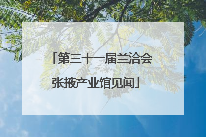 第三十一届兰洽会张掖产业馆见闻