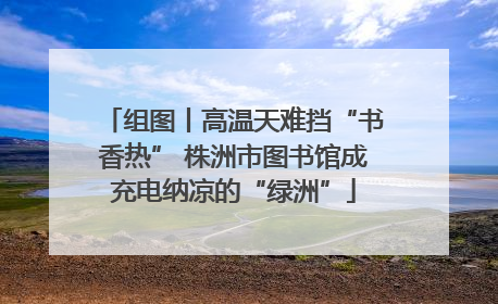 组图丨高温天难挡“书香热” 株洲市图书馆成充电纳凉的“绿洲”
