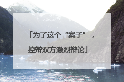 为了这个“案子”，控辩双方激烈辩论