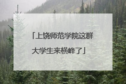 上饶师范学院这群大学生来横峰了