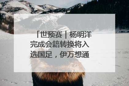 世预赛｜杨明洋完成会籍转换将入选国足，伊万想通了要打双后腰？