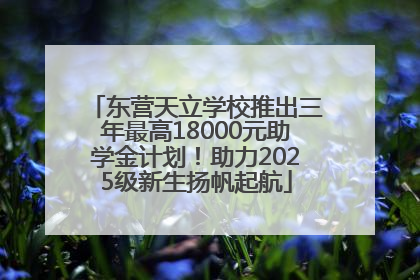 东营天立学校推出三年最高18000元助学金计划！助力2025级新生扬帆起航