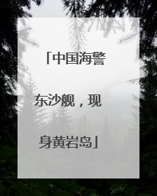 中国海警东沙舰，现身黄岩岛