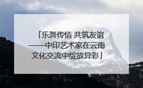 乐舞传情 共筑友谊——中印艺术家在云南文化交流中绽放异彩