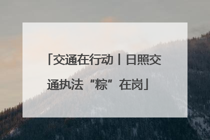 交通在行动丨日照交通执法“粽”在岗