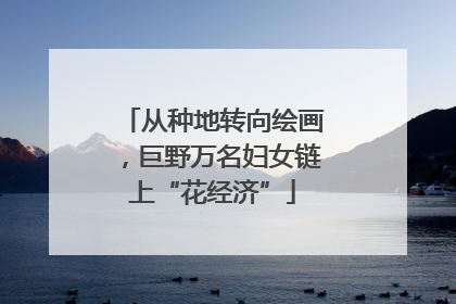从种地转向绘画，巨野万名妇女链上“花经济”