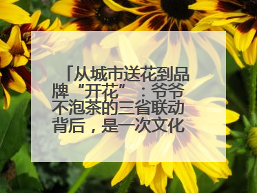 从城市送花到品牌“开花”：爷爷不泡茶的三省联动背后，是一次文化共振式扩张