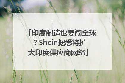 印度制造也要闯全球？Shein据悉将扩大印度供应商网络