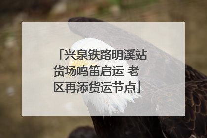 兴泉铁路明溪站货场鸣笛启运 老区再添货运节点