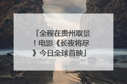 全程在贵州取景！电影《长夜将尽》今日全球首映
