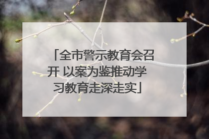 全市警示教育会召开 以案为鉴推动学习教育走深走实