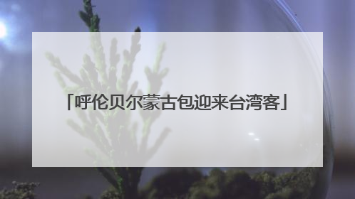 呼伦贝尔蒙古包迎来台湾客