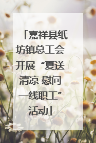 嘉祥县纸坊镇总工会开展“夏送清凉 慰问一线职工”活动