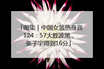 图集｜中国女篮热身赛124：57大胜波黑，张子宇得到16分