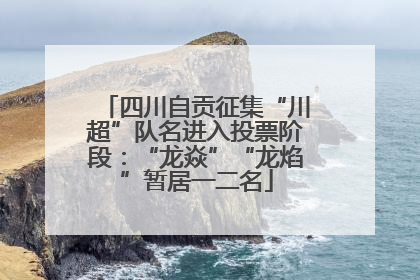 四川自贡征集“川超”队名进入投票阶段：“龙焱”“龙焰”暂居一二名