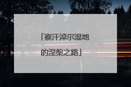 察汗淖尔湿地的涅槃之路