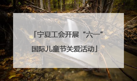 宁夏工会开展“六一”国际儿童节关爱活动