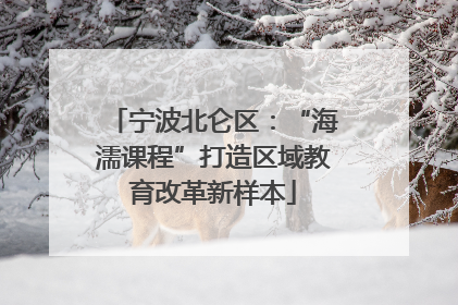 宁波北仑区：“海濡课程”打造区域教育改革新样本