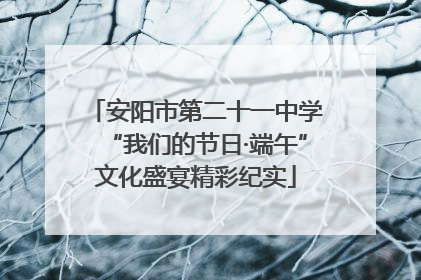 安阳市第二十一中学“我们的节日·端午”文化盛宴精彩纪实