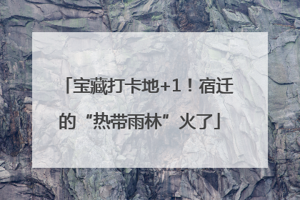 宝藏打卡地+1！宿迁的“热带雨林”火了