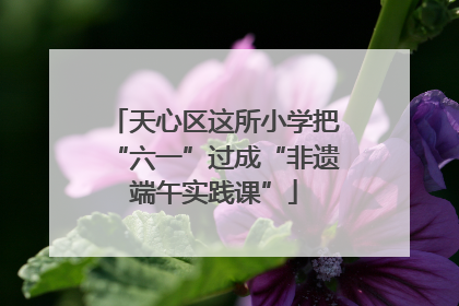 天心区这所小学把“六一”过成“非遗端午实践课”