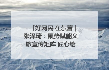 好网民·在东营｜张泽琦：聚势赋能文旅宣传矩阵 匠心绘就东营诗与远方