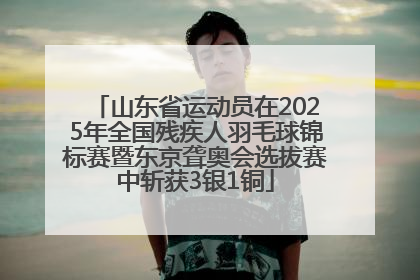 山东省运动员在2025年全国残疾人羽毛球锦标赛暨东京聋奥会选拔赛中斩获3银1铜