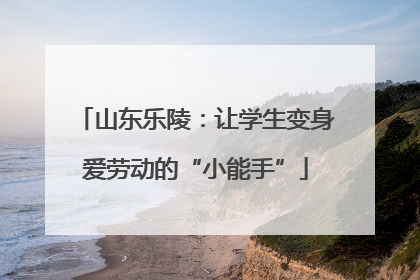 山东乐陵：让学生变身爱劳动的“小能手”