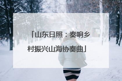 山东日照：奏响乡村振兴山海协奏曲