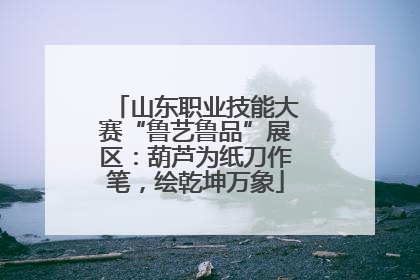 山东职业技能大赛“鲁艺鲁品”展区：葫芦为纸刀作笔，绘乾坤万象