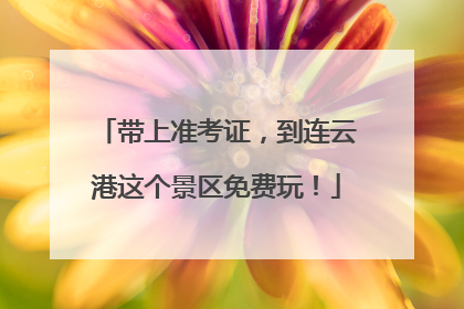 带上准考证，到连云港这个景区免费玩！