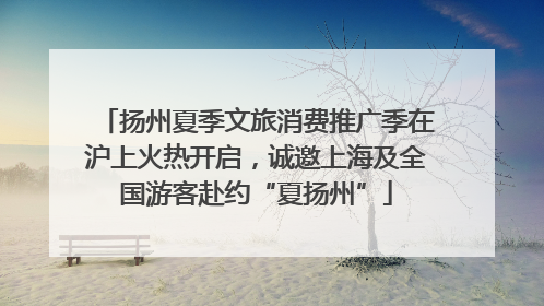 扬州夏季文旅消费推广季在沪上火热开启，诚邀上海及全国游客赴约“夏扬州”