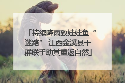 持续降雨致娃娃鱼“迷路” 江西金溪县干群联手助其重返自然