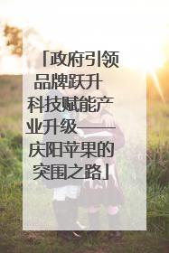 政府引领品牌跃升 科技赋能产业升级——庆阳苹果的突围之路