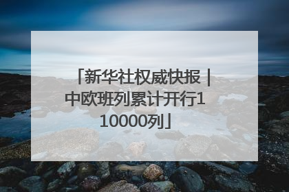 新华社权威快报｜中欧班列累计开行110000列