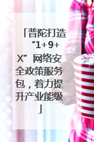 普陀打造“1+9+X”网络安全政策服务包，着力提升产业能级