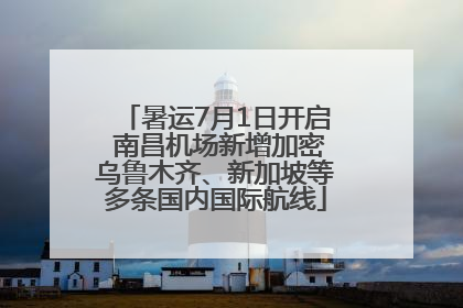 暑运7月1日开启 南昌机场新增加密乌鲁木齐、新加坡等多条国内国际航线