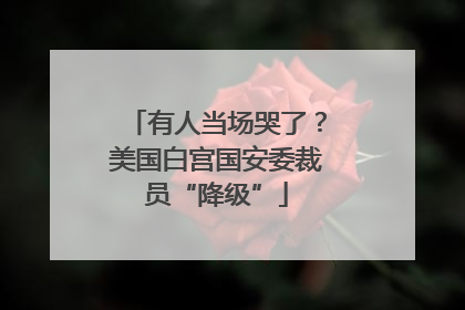 有人当场哭了？美国白宫国安委裁员“降级”