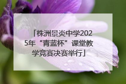 株洲景炎中学2025年“青蓝杯”课堂教学竞赛决赛举行