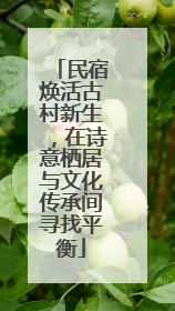 民宿焕活古村新生，在诗意栖居与文化传承间寻找平衡